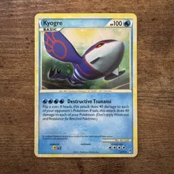 Kyogre 12/95 Holo Rare Pokemon Card Call of Legends - Played - Image 1