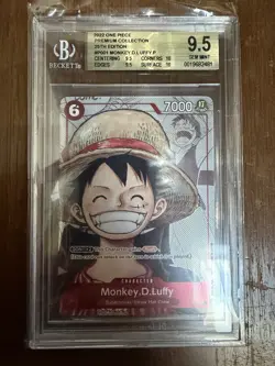 Monkey.D.Luffy (Alternate Art) P-001 One Piece Promotion Cards BGS 9.5 - Image 1