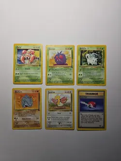 Vintage Pokemon Card Lot WOTC Sperow Venonat Rhyhorn Nidoran Paras Poke Ball - Image 1