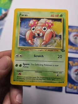 Vintage Pokemon Card Lot WOTC Sperow Venonat Rhyhorn Nidoran Paras Poke Ball - Image 3