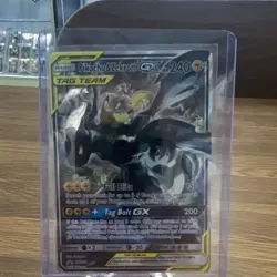 Pokemon Pikachu & Zekrom GX TAG TEAM GX Promo Holo SM SM168 Card - Image 1