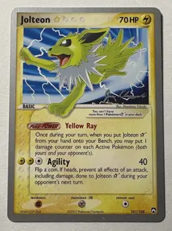 Jolteon Gold Star 101/108 World Championship Deck LP+ Pokemon Card 2008 💎✨ - Image 1