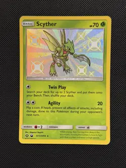 Scyther SV1/SV94 Hidden Fates Shiny Vault Holo Rare Poke Card. NM - Image 1