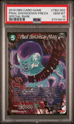 Final Showdown Frieza PSA 10 TB3-002 SPR Dragon Ball Super Card Game DBS - Image 1