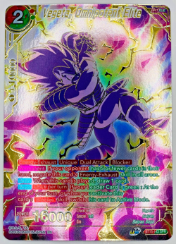 Vegeta Omnipotent Elite BT15-143 SPR Dragon Ball Super Card Game | LP - Image 1