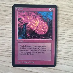 Vintage Fireball Alpha Edition Near Mint MTG Magic the Gathering - Image 1