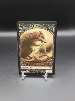 MTG Magic The Gathering -Rat Token - Gatecrash (#2/8) Reg NM - Image 1