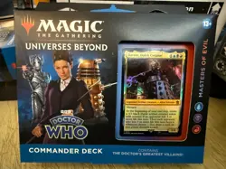 Magic the Gathering CGC: Doctor Who Commander Deck Masters of Evil Sealed Box - Image 1