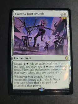 Endless Foot Assault (Surge Foil) Rare MTG Ninja Turtles Commander - Image 1