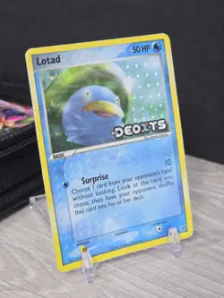 Pokemon Card Lotad 35/107 Deoxys EX Reverse Holo Stamped 2005 Uncommon Vintage - Image 1