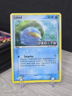 Pokemon Card Lotad 35/107 Deoxys EX Reverse Holo Stamped 2005 Uncommon Vintage - Image 3
