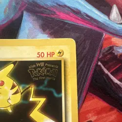 Pikachu #4 Black Star Promo Pokemon Card First Movie WB STAMP WOTC 1999 LP/MP - Image 5