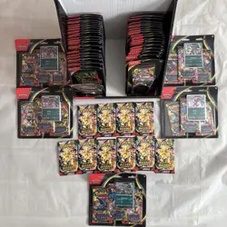 Pokemon Tcg Lot Of 55 Different MEGA W Blisters Packs - Image 1