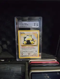 CGC 7.5 Snorlax 2000 Base Set 2 30/130 Pokemon Card - Image 1