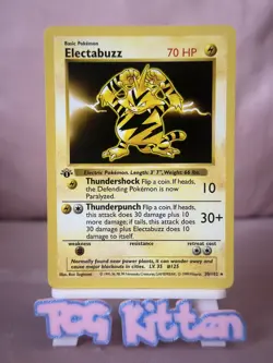 Electabuzz Base Set Shadowless 20/102 1st Edition - Pokemon - LP - TCGKITTEN - Image 1