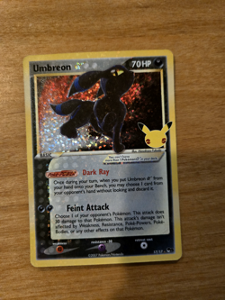 Umbreon Gold Star 17/17 Celebrations: Classic Collection - Pokemon Card - NM - Image 1