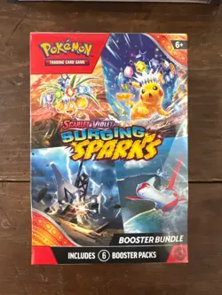 Pokemon TCG Surging Sparks Booster Bundle (6 Packs) Factory Sealed - Image 1