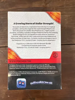 Pokemon TCG Surging Sparks Booster Bundle (6 Packs) Factory Sealed - Image 2