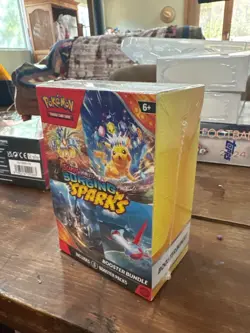 Pokemon TCG Surging Sparks Booster Bundle (6 Packs) Factory Sealed - Image 3