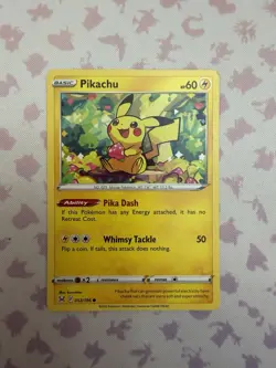 PIKACHU 052/196 Common Lost Origin Pokemon - Image 1