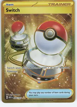 Switch 206/165 Hyper Rare Holo SV: Scarlet & Violet 151 NM Pokemon - Image 1