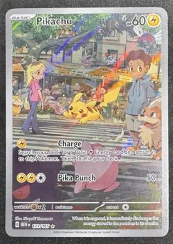 Pokemon Scarlet Violet 151 MEW Pikachu English 173/165 Illustration Rare - Image 1