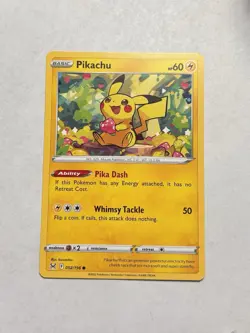 Pokemon TCG Pikachu 052/196 Lost Origin Common Regular Non-Holo Pack Fresh NM/M - Image 1