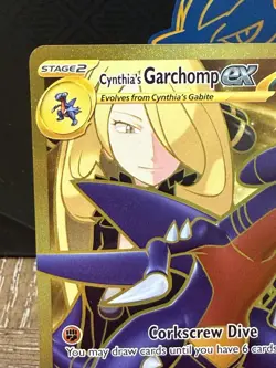 Pokemon TCG Cynthia’s Garchomp EX Hyper Rare 241/182 Near Mint - Image 3