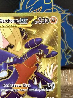 Pokemon TCG Cynthia’s Garchomp EX Hyper Rare 241/182 Near Mint - Image 4