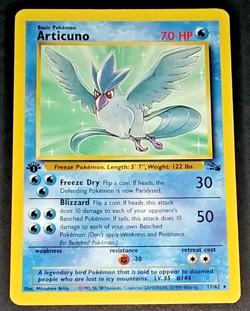 POKEMON 1ST EDITION FOSSIL NON HOLO LOT - KABUTO ARTICUNO AND HYPNO (LP/NM) - Image 5