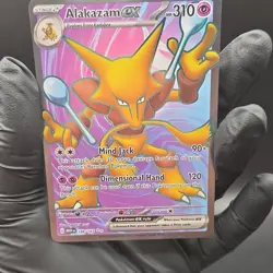 Pokemon TCG Alakazam ex 188/165 SV Scarlet & Violet 151 Ultra Rare Holo 310HP - Image 1