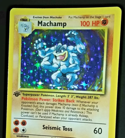 POKEMON 1ST EDITION HOLO LOT - MACHAMP (8/102) AND METAL ENERGY (19/111) - EX/LP - Image 5