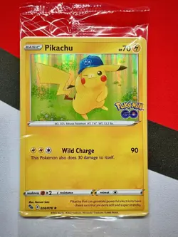 Pikachu GameStop Pre-release 028/078 Pokemon GO Holo Promo Sealed - Image 1