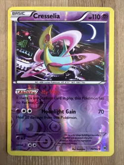 Pokemon TCG Cresselia Breakthrough 70/162 Reverse Holo Rare LP - Image 1
