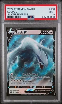 LUGIA V #138 PSA 9 • 2022 POKEMON SWORD & SHIELD SILVER TEMPEST - Image 1