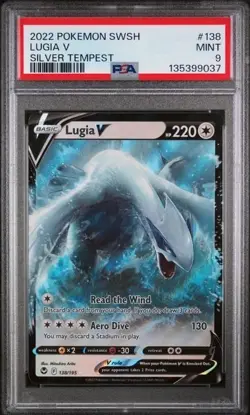 LUGIA V #138 PSA 9 • 2022 POKEMON SWORD & SHIELD SILVER TEMPEST - Image 3