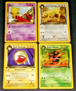 POKEMON 1ST EDITION TEAM ROCKET NON HOLO LOT - DARK GOLDUCK + DARK MUK + 6 MORE - Image 2
