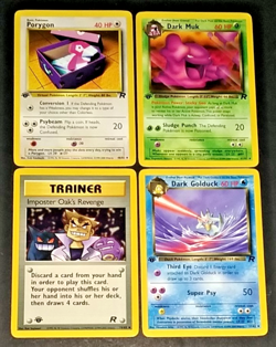 POKEMON 1ST EDITION TEAM ROCKET NON HOLO LOT - DARK GOLDUCK + DARK MUK + 6 MORE - Image 4