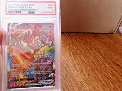2021 POKEMON SWORD & SHIELD CHILLING REIGN SECRET FULL ART/BLAZIKEN VMAX PSA 9 - Image 1