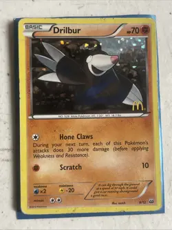 Pokemon TCG Drilbur McDonalds Promos 8/12 Holo Promo - Image 1