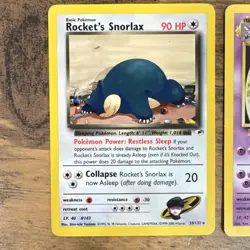 Pokemon Rocket's Snorlax & Sabrina's Gengar Gym Challenge NM Snorlax/ LP Gengar - Image 2