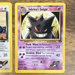 Pokemon Rocket's Snorlax & Sabrina's Gengar Gym Challenge NM Snorlax/ LP Gengar - Image 3