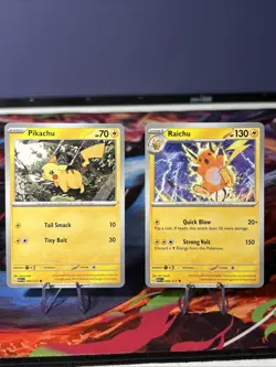 Pikachu and Raichu | 055 & 056/217 | Pokemon Ascended Heroes NM/M - Image 1