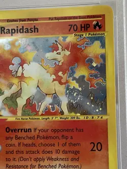 Pokemon Rapidash Holo Expedition PSA 9 Mint 26/165 SWIRL - Image 2