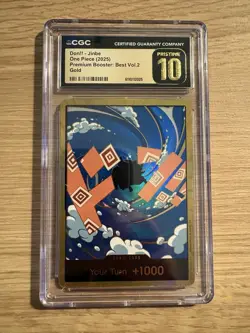 CGC Pristine 10 Don!! Jinbe Gold One Piece Best Vol.2 Premium Booster - Image 1