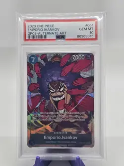 Emporio Ivankov OP02-051 PSA 10 One Piece Paramount War Alt Art - Image 1