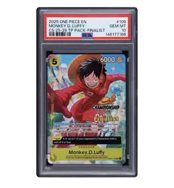 MONKEY D. LUFFY #109 2025 ONE PIECE CHAMPIONSHIP 25-26 TOP PLAYER PACK FINALIST - Image 1