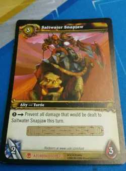 World of Warcraft Saltwater Snapjaw LOOT Unused Tcg UNSCRATCHED turtle mount - Image 1