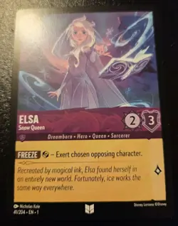 Elsa - Snow Queen 41/204 Uncommon The First Chapter Disney Lorcana TCG - Image 1