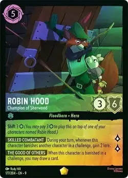 Robin Hood - Champion of Sherwood 177/204 Disney Lorcana Fabled Cold Foil - Image 1
